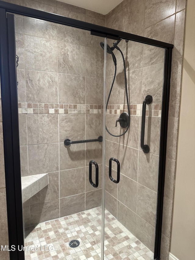 full bath with a stall shower