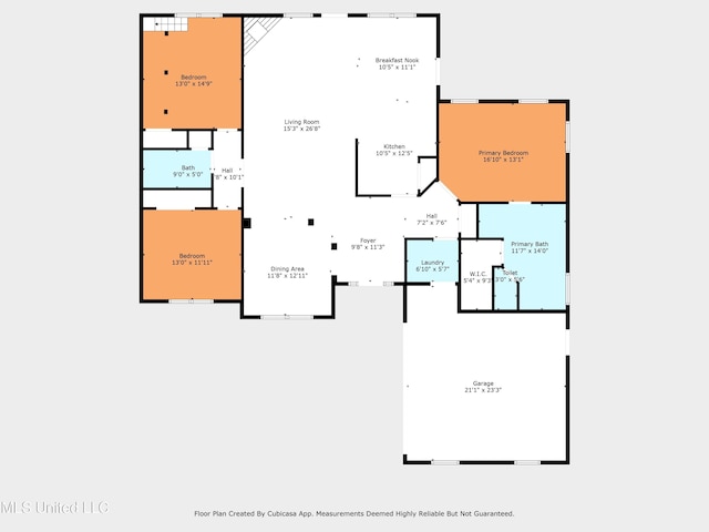 13111 Hawthorn Dr, Biloxi, MS 39532 - floor plan / room layout