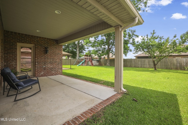 13111 Hawthorn Dr, Biloxi, MS 39532 - view of patio with a playground