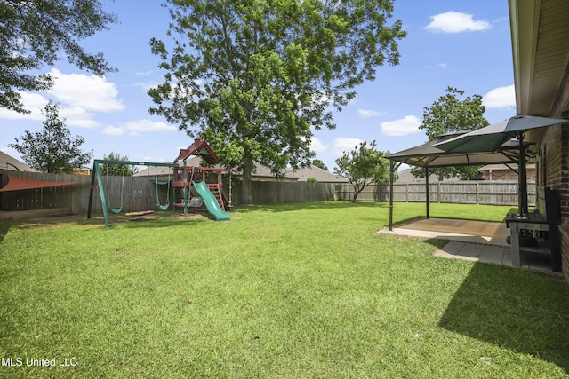 13111 Hawthorn Dr, Biloxi, MS 39532 - view of yard with a playground and a patio