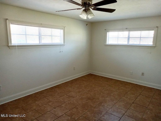 502 Dorsett Dr, Indianola, MS 38751 - empty room with ceiling fan