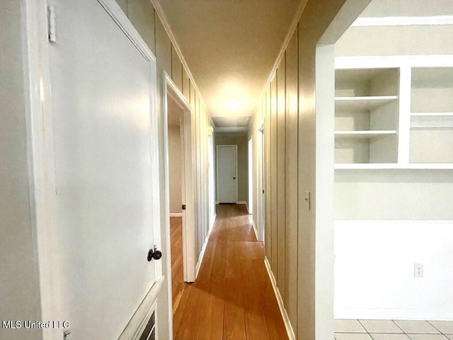 corridor with built in features