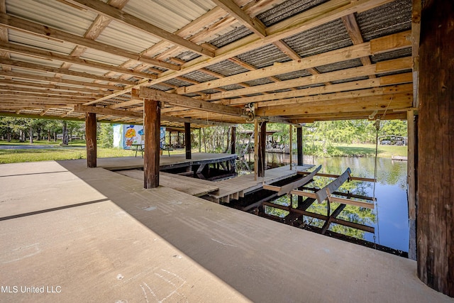 8113 Barron Rd, Moss Point, MS 39562 - dock with boat lift and a water view