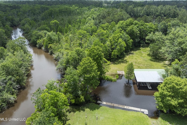8113 Barron Rd, Moss Point, MS 39562 - aerial view of a heavily wooded area and a large body of water