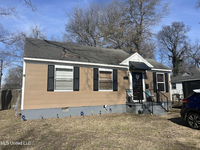 view of front of home