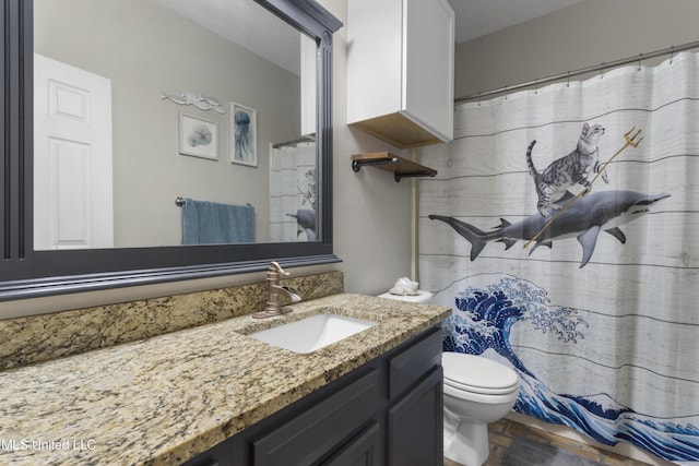 12219 County Farm Rd, Gulfport, MS 39503 - full bathroom with vanity and toilet