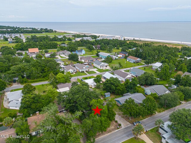 109 Palm Ave, Pass Christian, MS 39571 - aerial overview of property's location featuring a nearby body of water and nearby suburban area