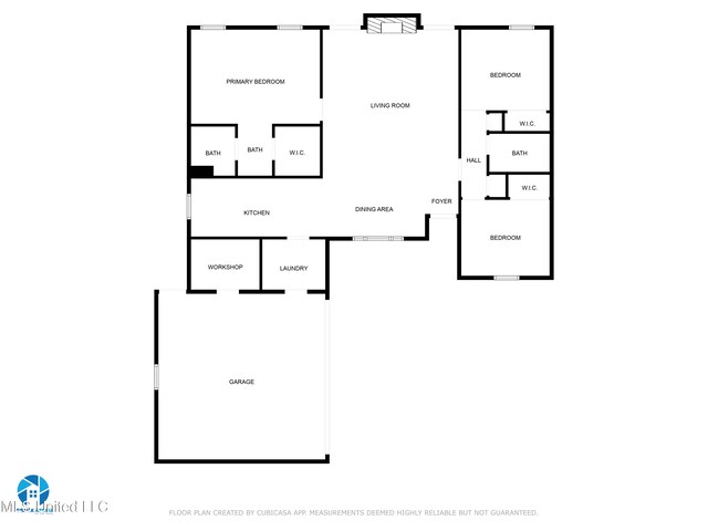 109 Palm Ave, Pass Christian, MS 39571 - floor plan / room layout