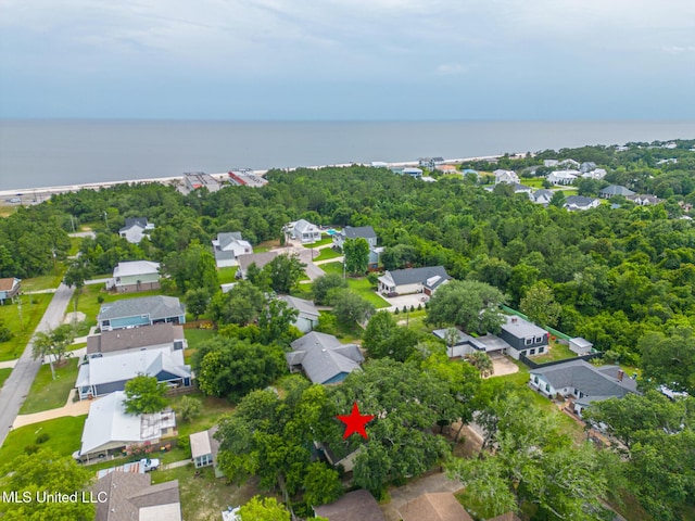 109 Palm Ave, Pass Christian, MS 39571 - aerial view of property and surrounding area with nearby suburban area and a large body of water