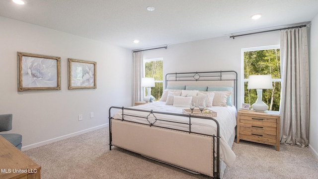 169 Mill Ct, Lucedale, MS 39452 - bedroom featuring carpet, multiple windows, and recessed lighting