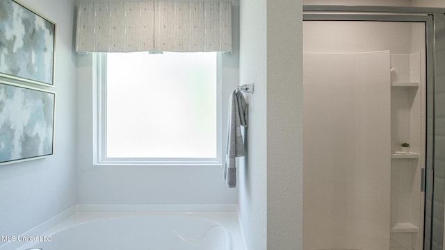 169 Mill Ct, Lucedale, MS 39452 - full bath with a stall shower and a bath