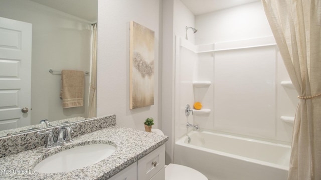 169 Mill Ct, Lucedale, MS 39452 - full bathroom with shower / bathtub combination with curtain and vanity