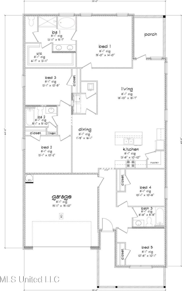 169 Mill Ct, Lucedale, MS 39452 - view of floor plan / room layout