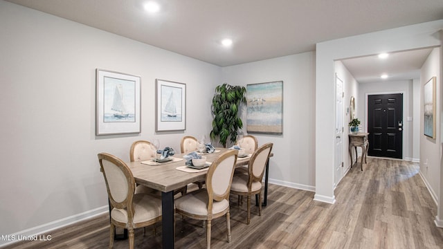 169 Mill Ct, Lucedale, MS 39452 - dining space with wood finished floors and recessed lighting