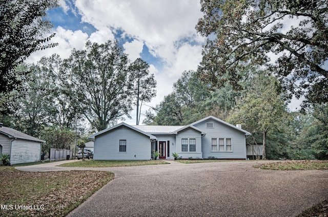 view of ranch-style home