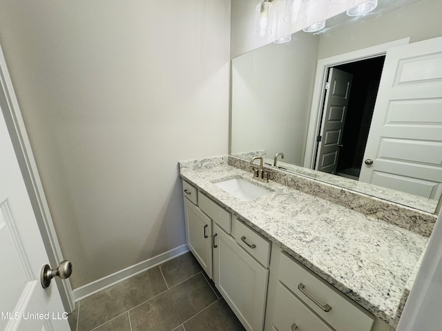 3919 Mcelroy Farms Dr, Olive Branch, MS 38654 - bathroom featuring vanity and tile patterned floors