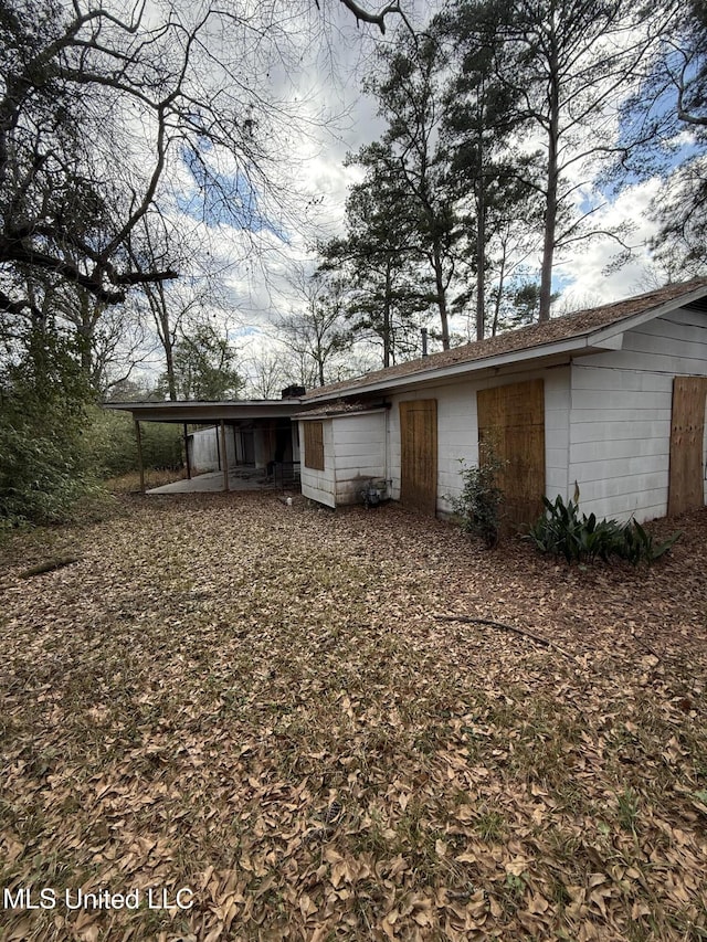 view of back of property