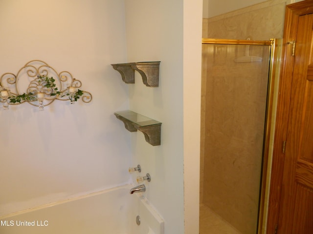 view of full bathroom