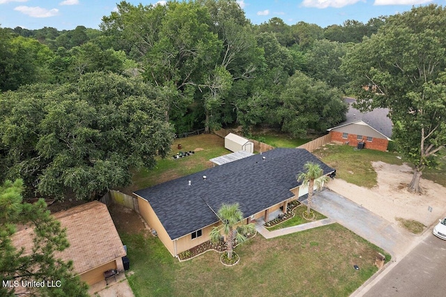 birds eye view of property