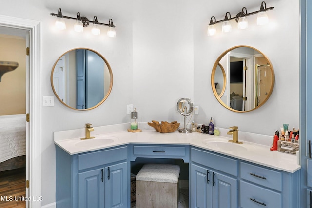 108 Kenbridge Ln, Madison, MS 39110 - ensuite bathroom featuring double vanity and wood finished floors