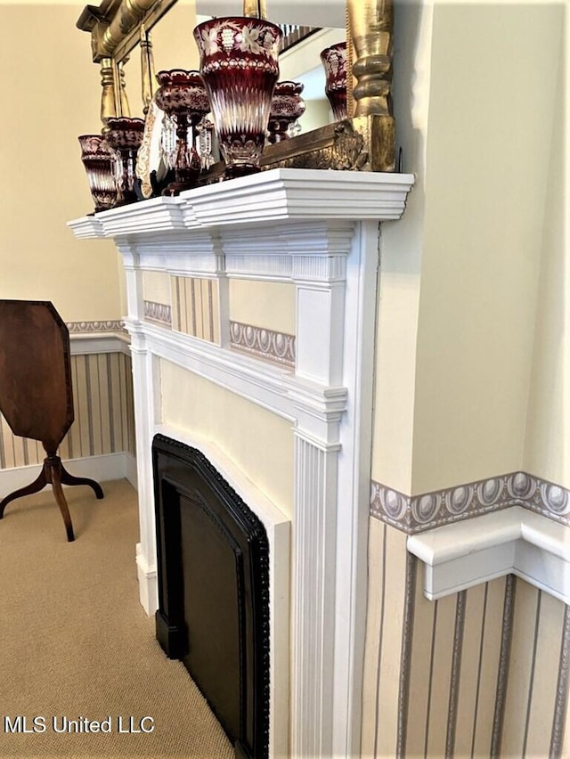 707 State St Unit 705, Natchez, MS 39120 - detailed view of wainscoting and carpet floors