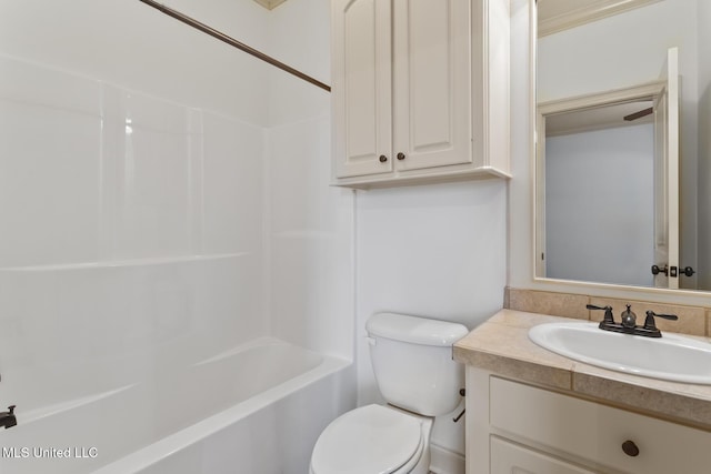 130 Camden Xing, Madison, MS 39110 - full bathroom featuring toilet, vanity, and tub / shower combination