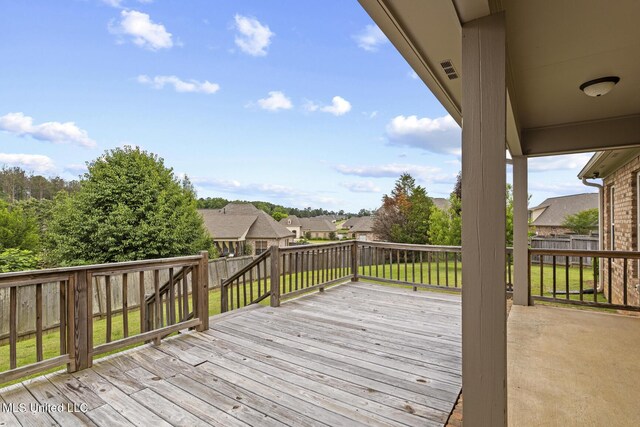 130 Camden Xing, Madison, MS 39110 - wooden deck featuring a residential view