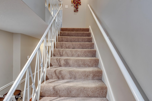 stairs with carpet