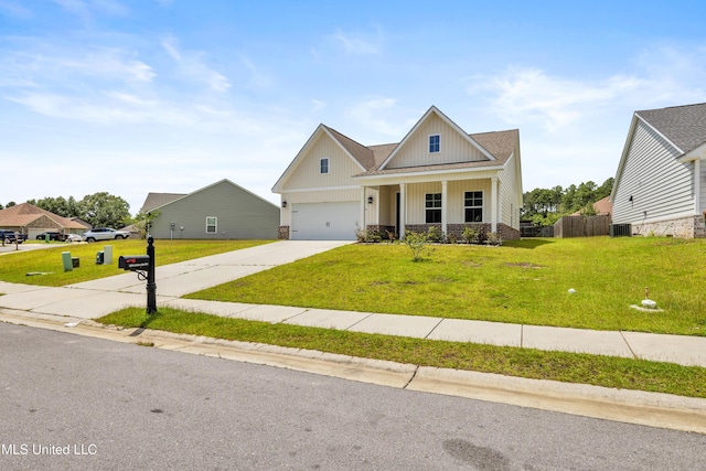 14864 Audubon Lake Blvd, Gulfport, MS 39503 - modern farmhouse with concrete driveway, covered porch, and board and batten siding