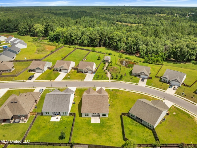 14864 Audubon Lake Blvd, Gulfport, MS 39503 - aerial view of residential area featuring a heavily wooded area