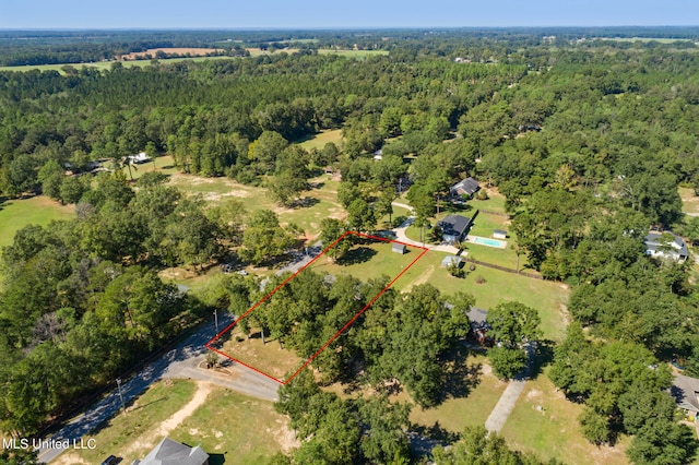 birds eye view of property