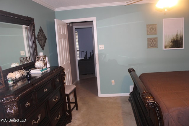 100 Roseleigh Cv, Batesville, MS 38606 - bedroom with crown molding and light carpet