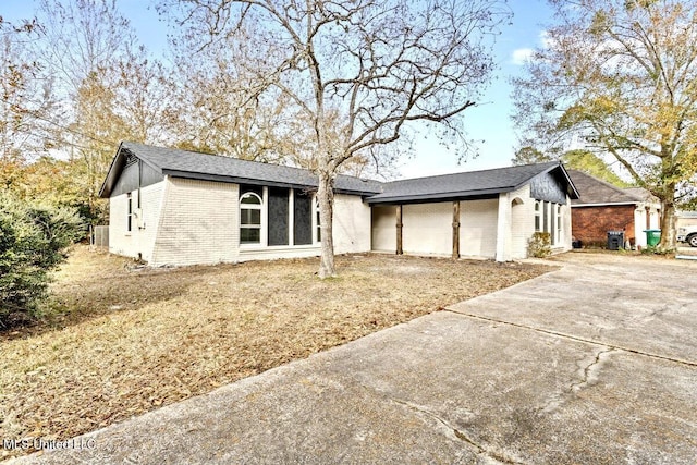 view of ranch-style home