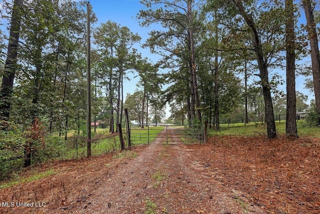 view of road