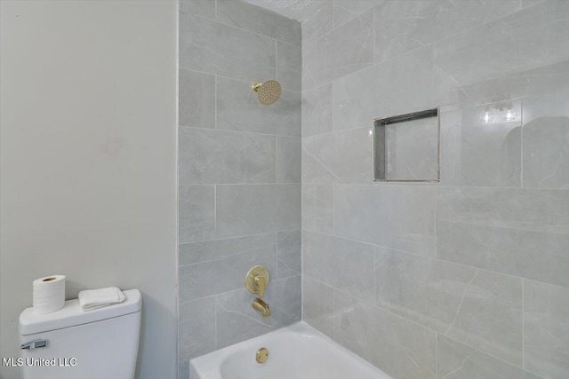 800 Longwood Pl, Clinton, MS 39056 - bathroom featuring toilet and tub / shower combination