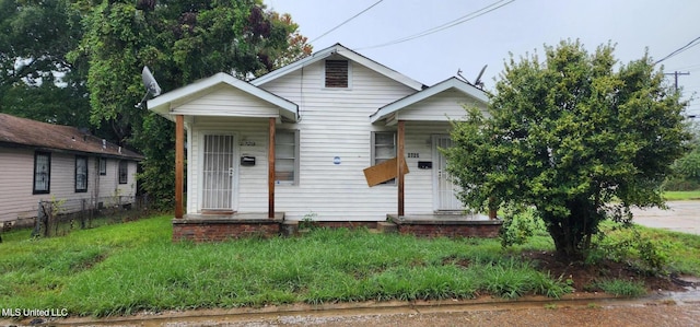 view of bungalow-style home