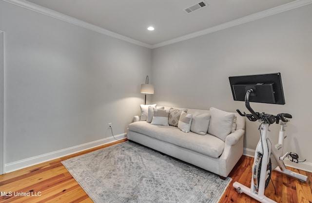 105 Longleaf Ln, Madison, MS 39110 - living room featuring crown molding, light wood-type flooring, and recessed lighting