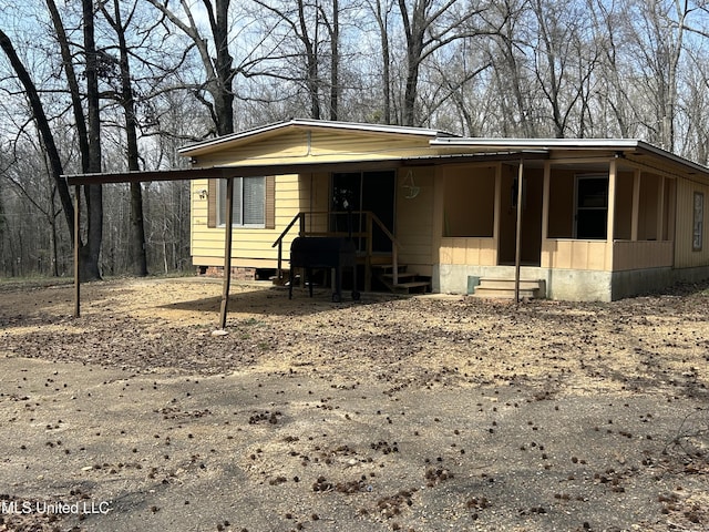 view of manufactured / mobile home