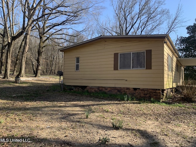 view of side of property