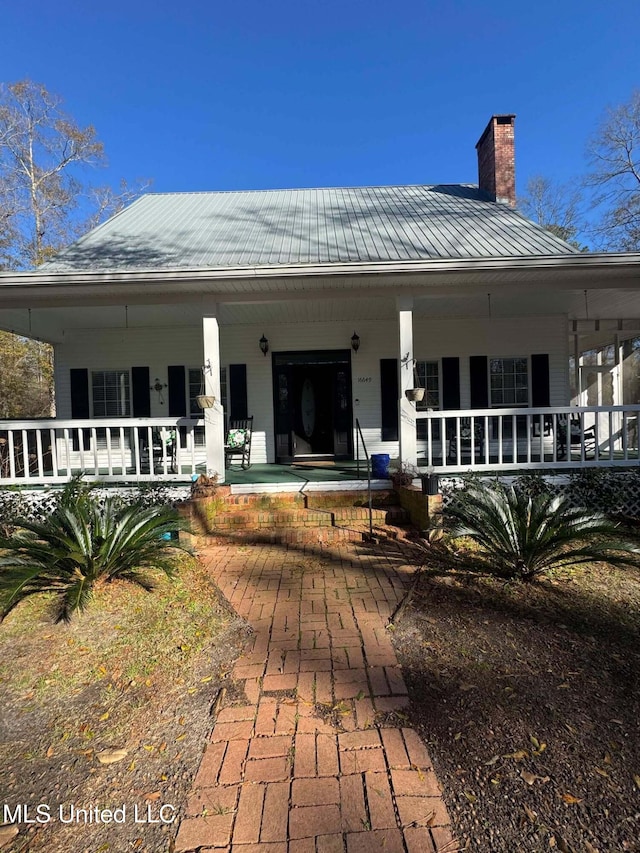 view of rear view of property