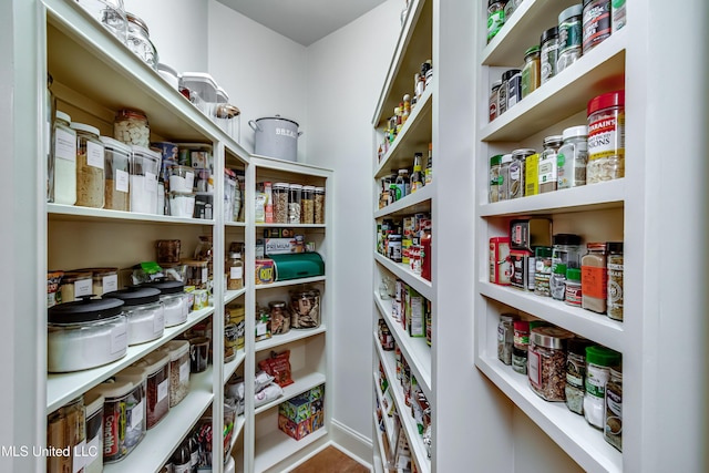 view of pantry