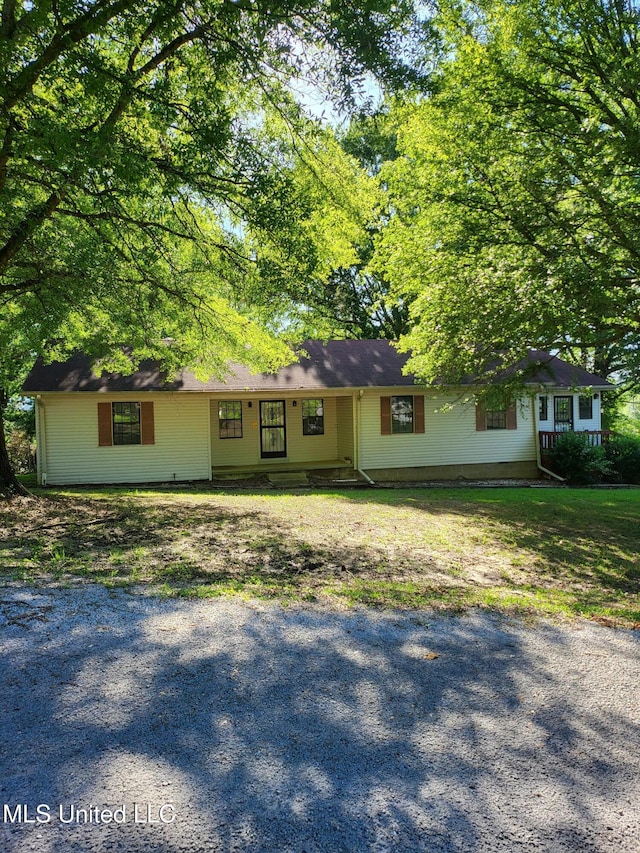 98 Danny Ln, Sardis, MS 38666 - view of ranch-style house