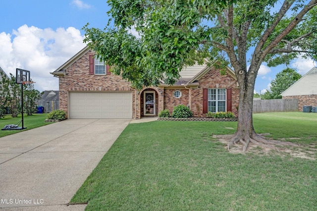 13245 Braybourne Pkwy, Olive Branch, MS 38654 - view of front of house featuring driveway, an attached garage, and brick siding