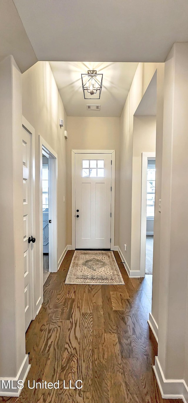 13453 Birch Bnd, Olive Branch, MS 38654 - entryway with plenty of natural light, wood finished floors, and baseboards