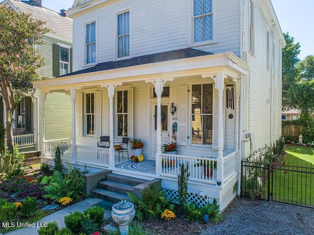 612 State St, Natchez, MS 39120 - view of front of property featuring covered porch