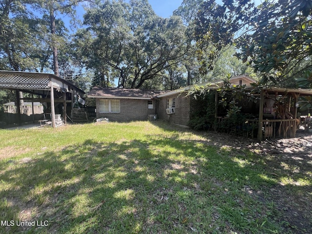 4008 Somerset Dr, Moss Point, MS 39562 - view of grassy yard with stairway