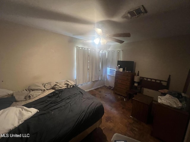 4008 Somerset Dr, Moss Point, MS 39562 - bedroom featuring wood finished floors and a ceiling fan