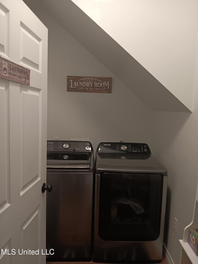 9900 Little Buck, Vancleave, MS 39565 - washroom with washer and clothes dryer