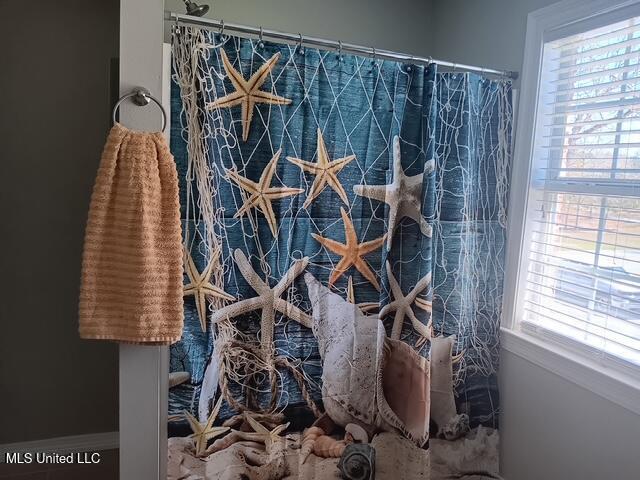 9900 Little Buck, Vancleave, MS 39565 - full bathroom with a shower with shower curtain