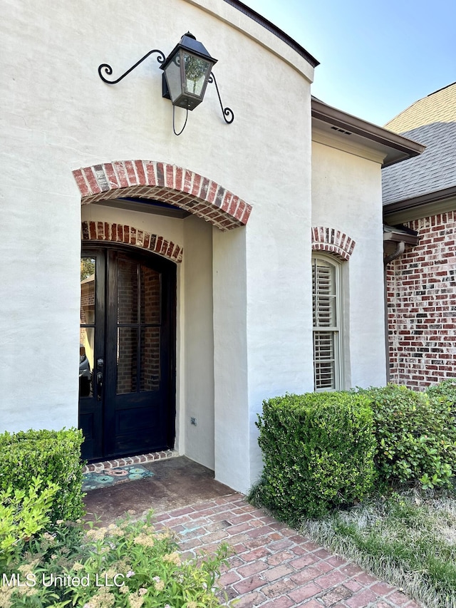 121 Vinca Dr, Madison, MS 39110 - property entrance with french doors